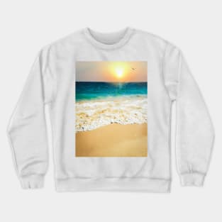 Beautiful Summer Beach Sunset Photo Crewneck Sweatshirt